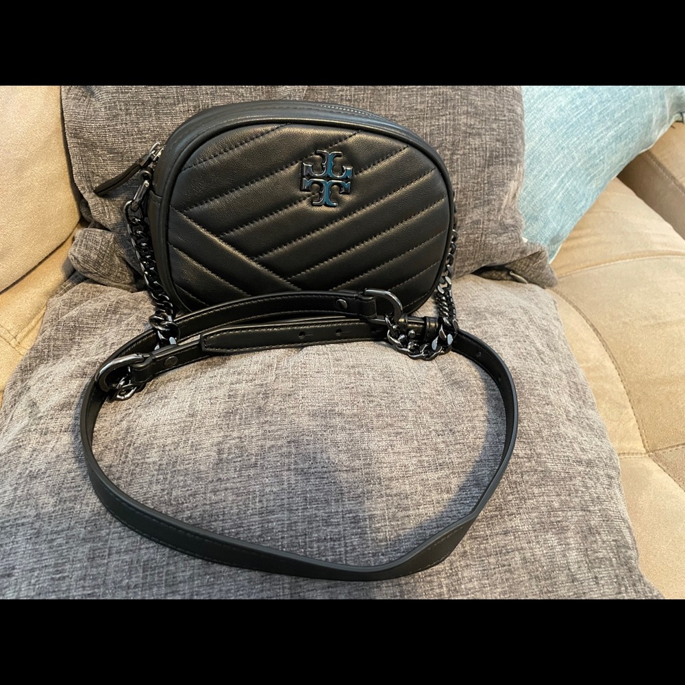 Tory Burch - Kira Chevron Leather Camera Crossbody Bag